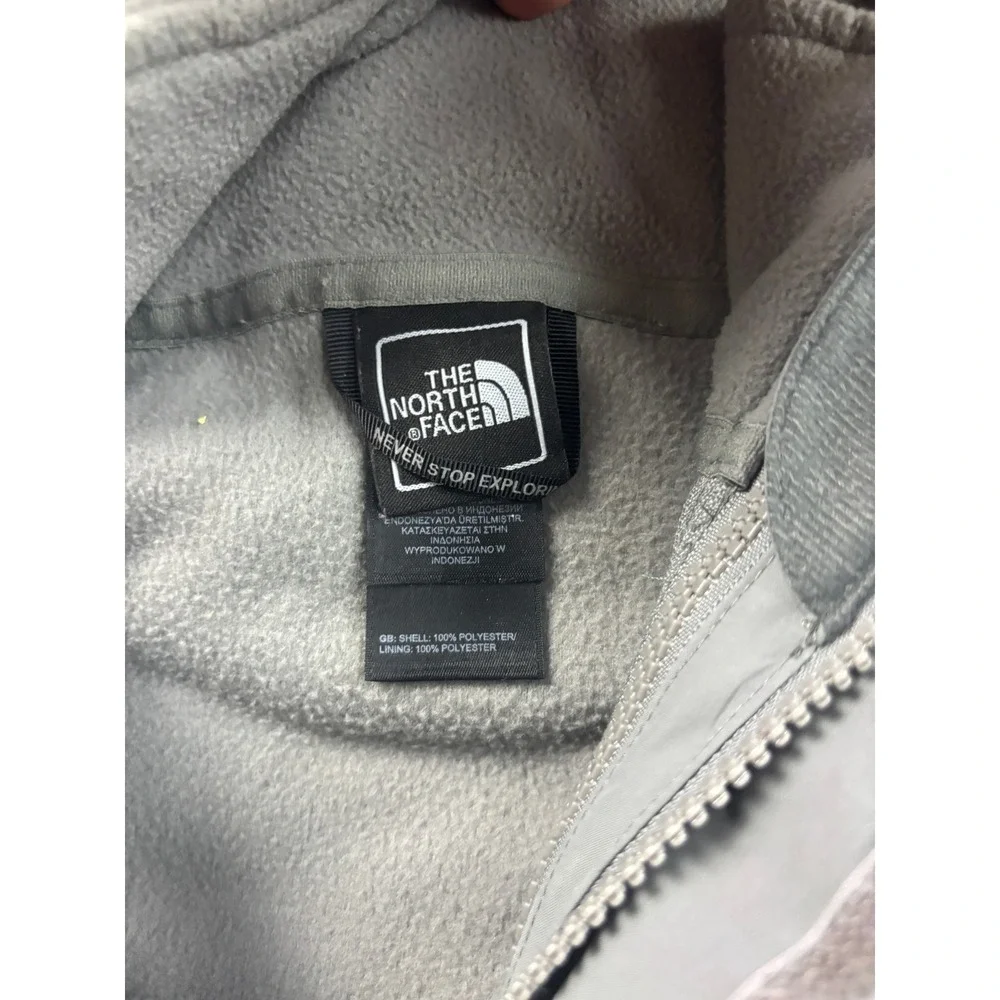 The North Face Anden Triclimate Jacket Mens Small Grey HyVent Hooded A6HEF2B-S
